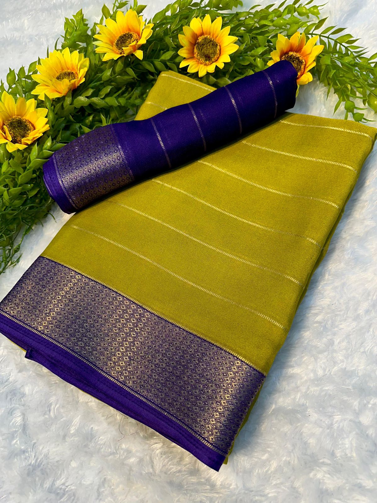 Mysore Crepe Soft Silk Saree