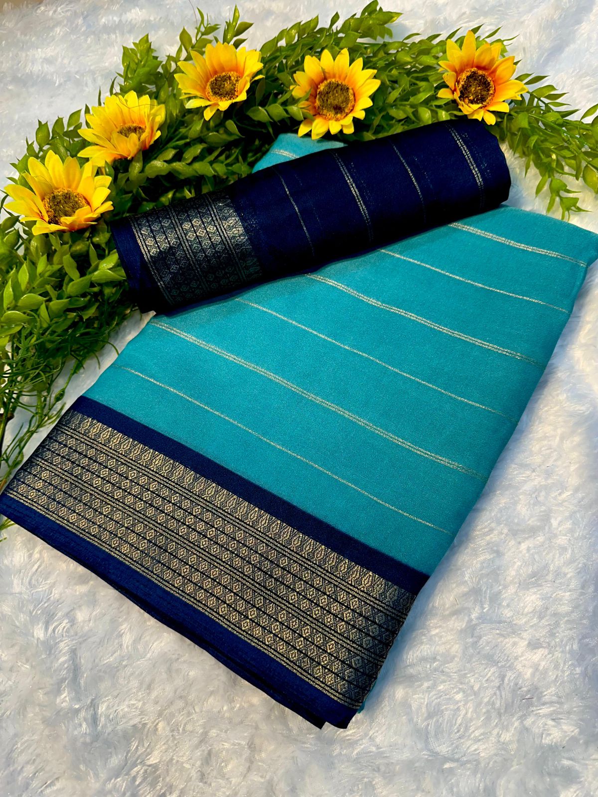 Mysore Crepe Soft Silk Saree