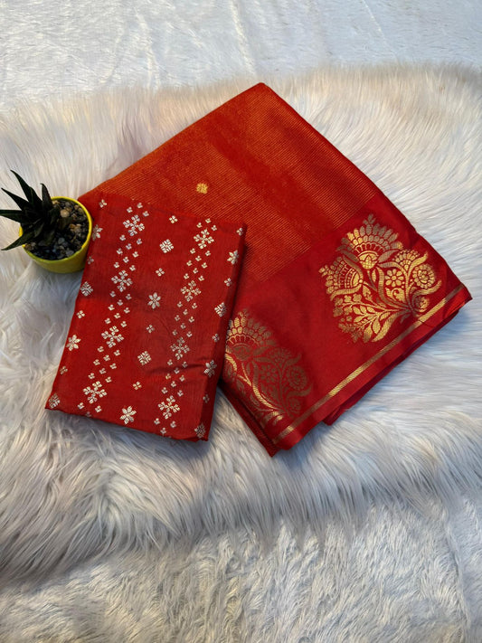 Munga Crepe Saree