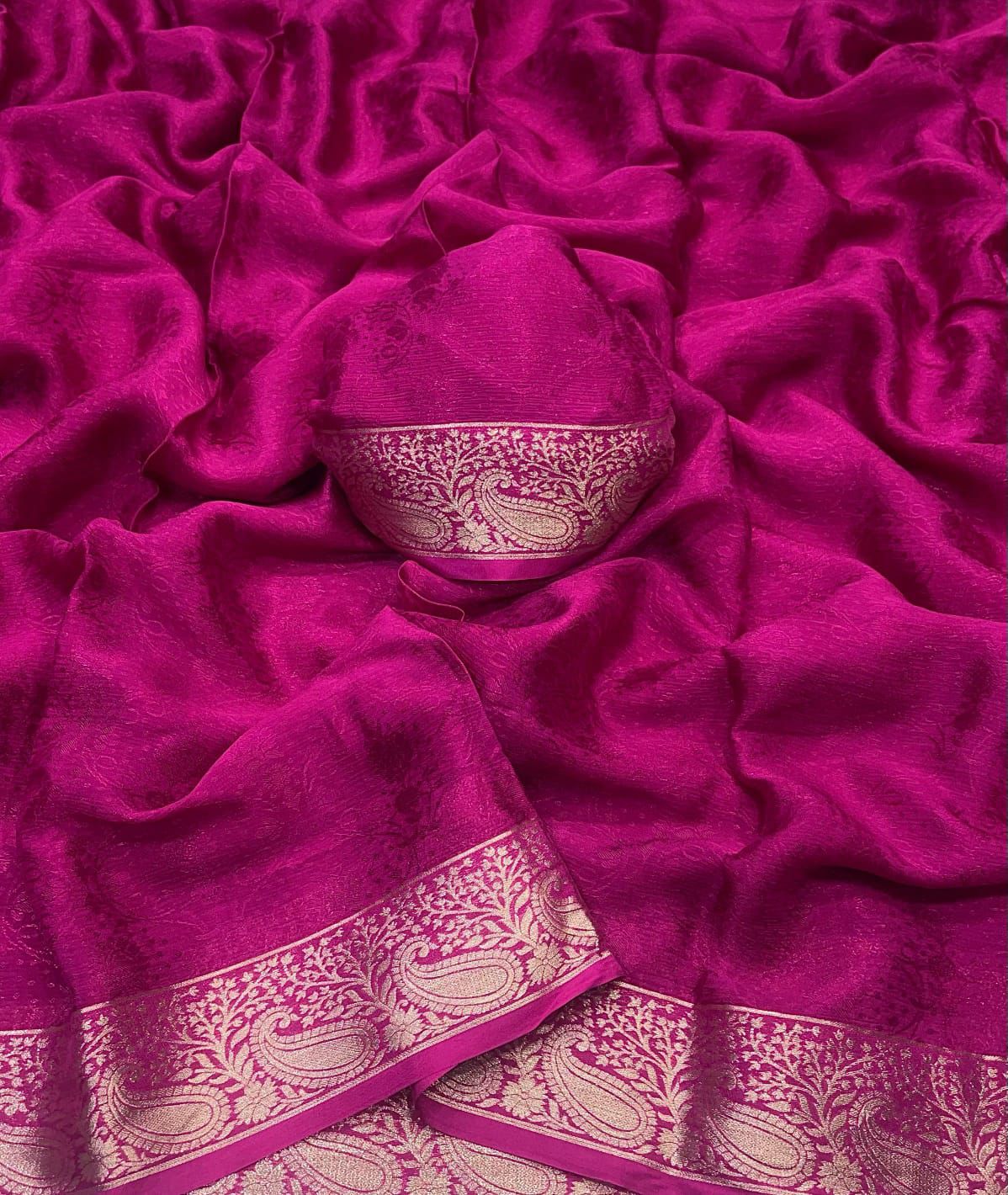 Chinon Silk Saree
