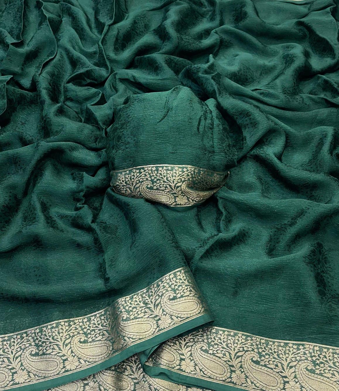 Chinon Silk Saree