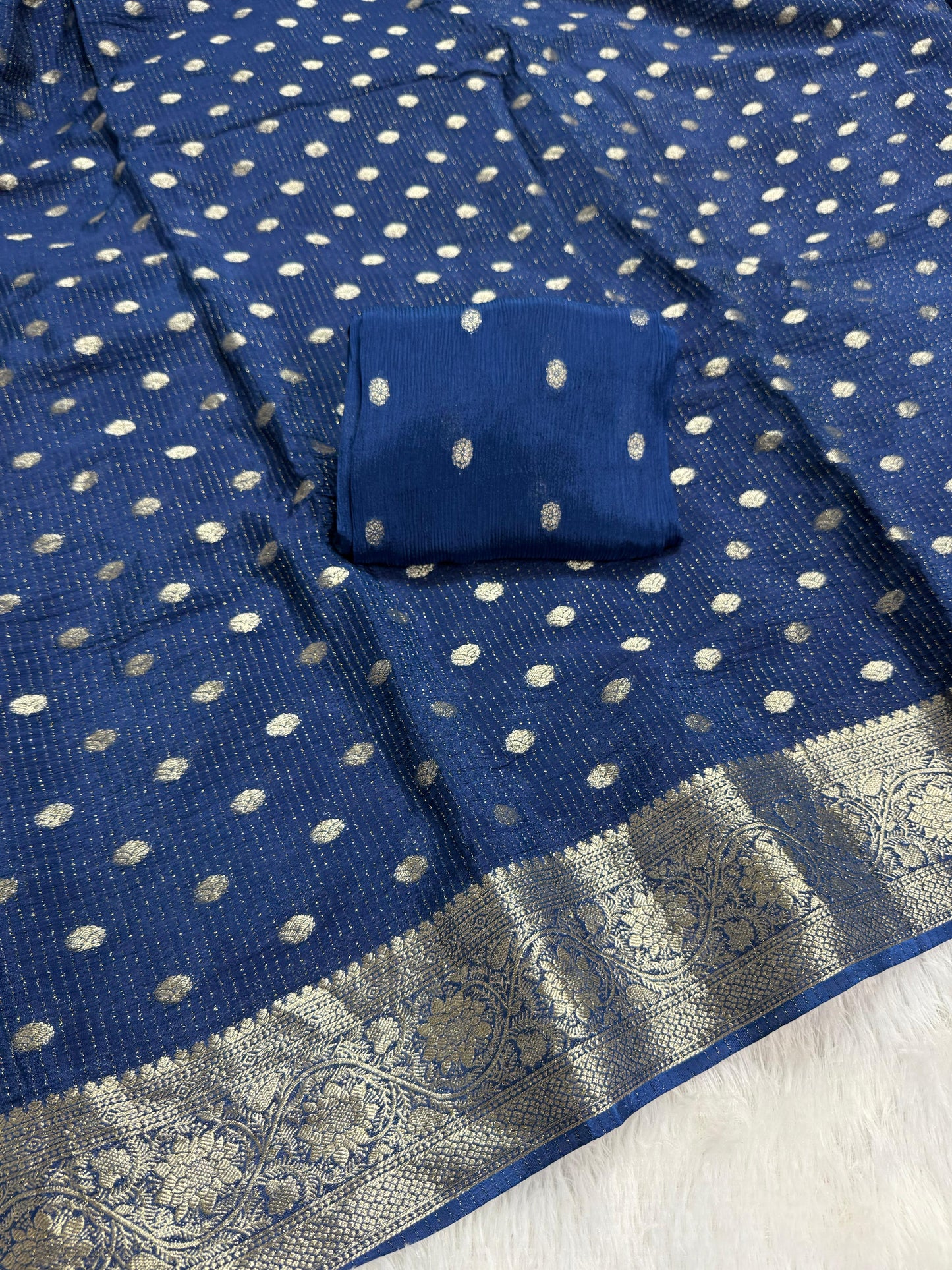 Viscose Chinon Saree