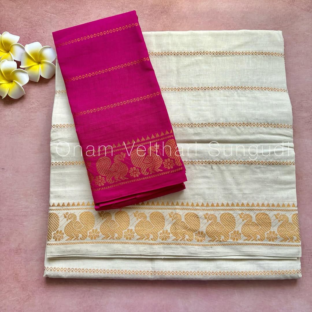 Velthari Sungudi Cotton Saree