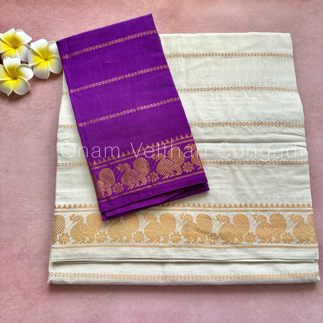 Velthari Sungudi Cotton Saree