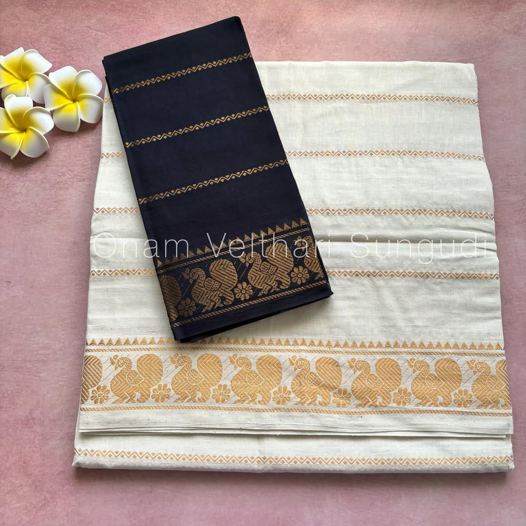 Velthari Sungudi Cotton Saree