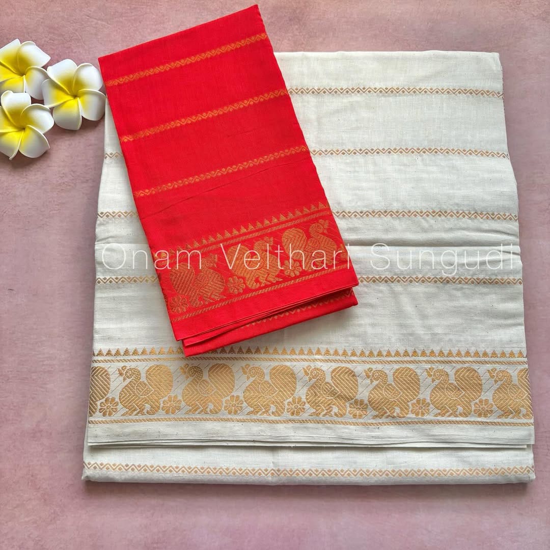 Velthari Sungudi Cotton Saree