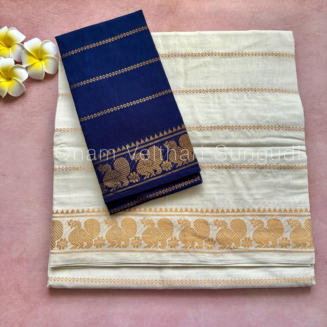 Velthari Sungudi Cotton Saree