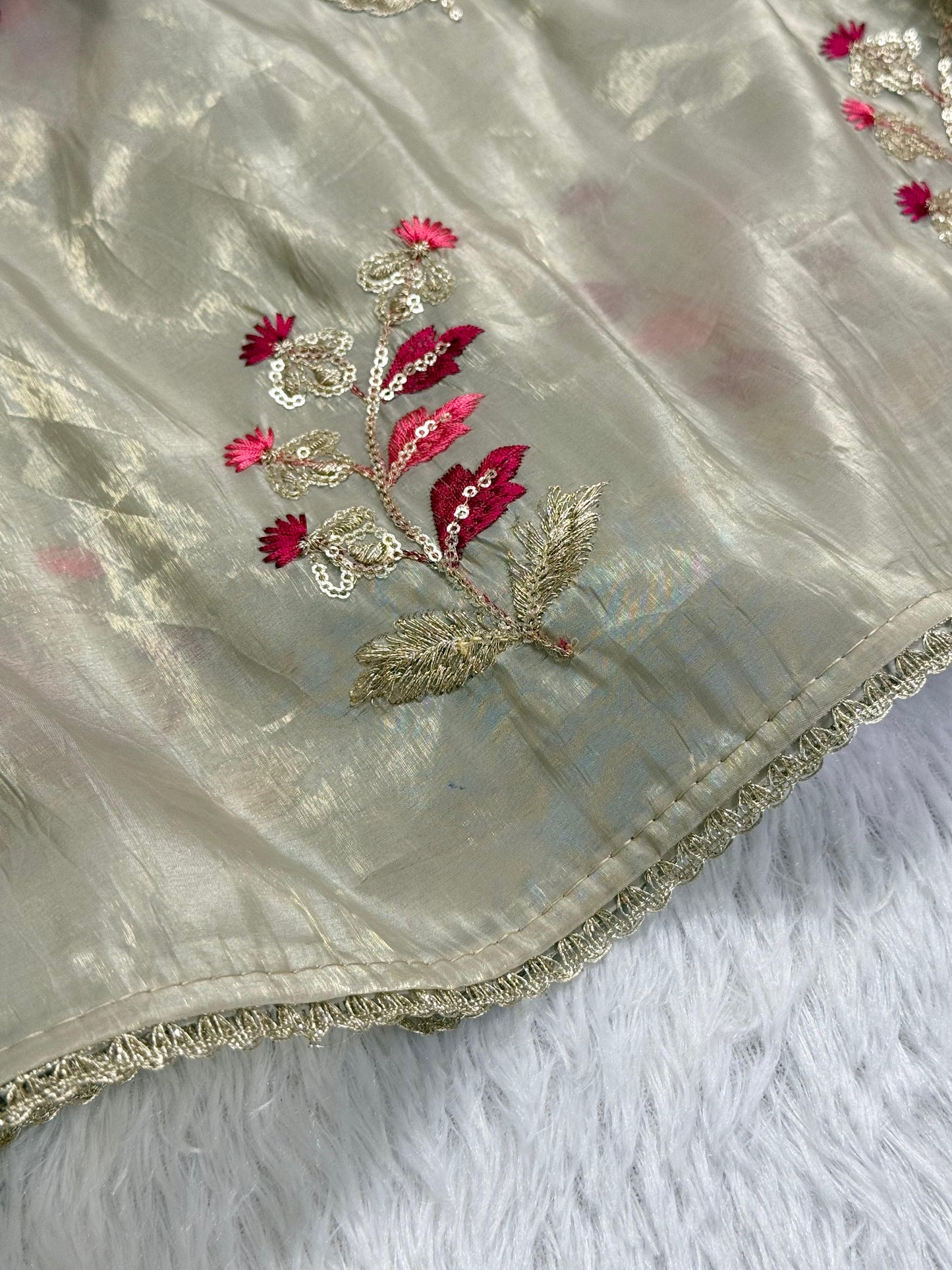 Paper Crushed Saree