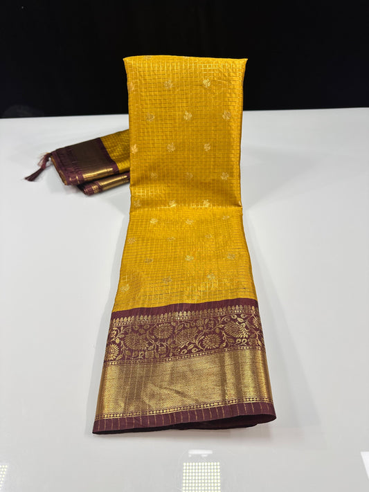 Semi Gadwal Soft Saree