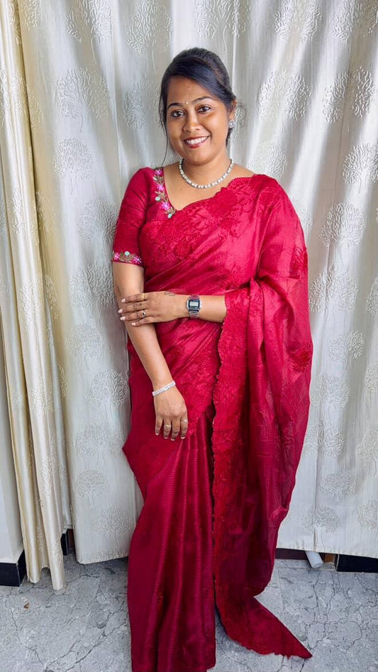 Kota Embroidery Saree