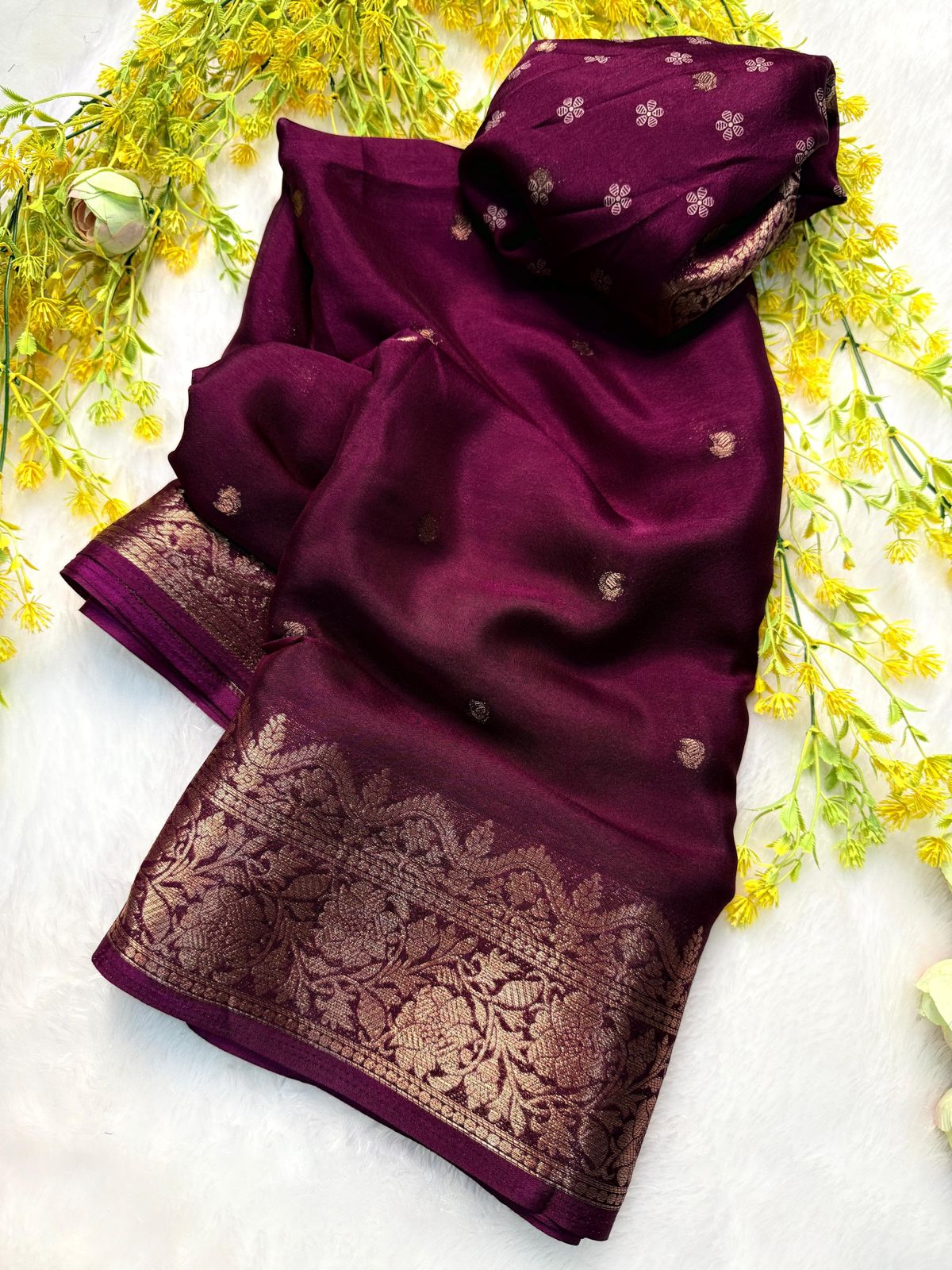 Georgette Crepe Saree