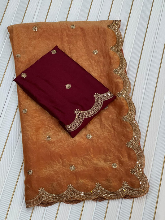 Heavy Space Silk Saree