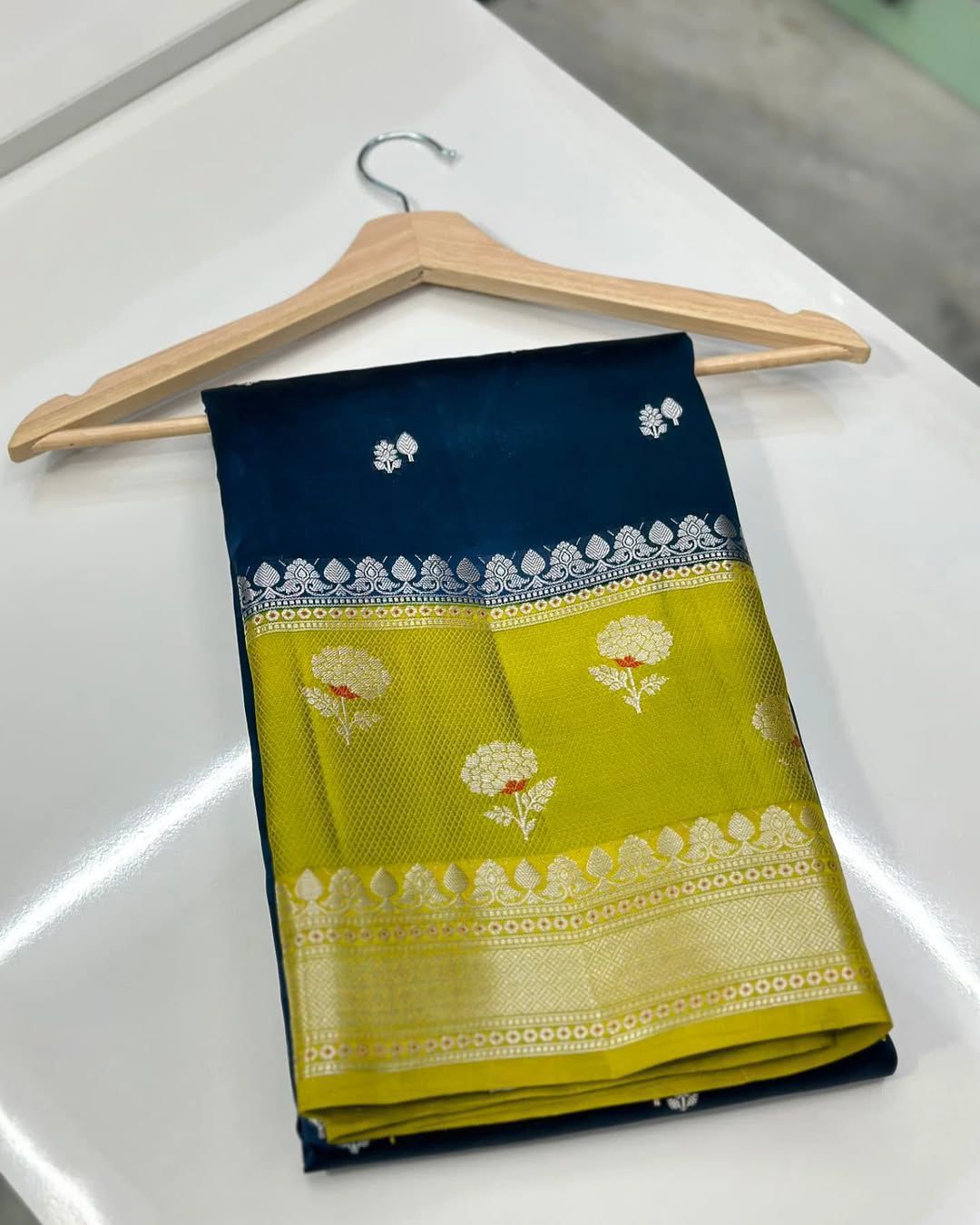 Banarasi Handloom Raw Mango Silk Saree