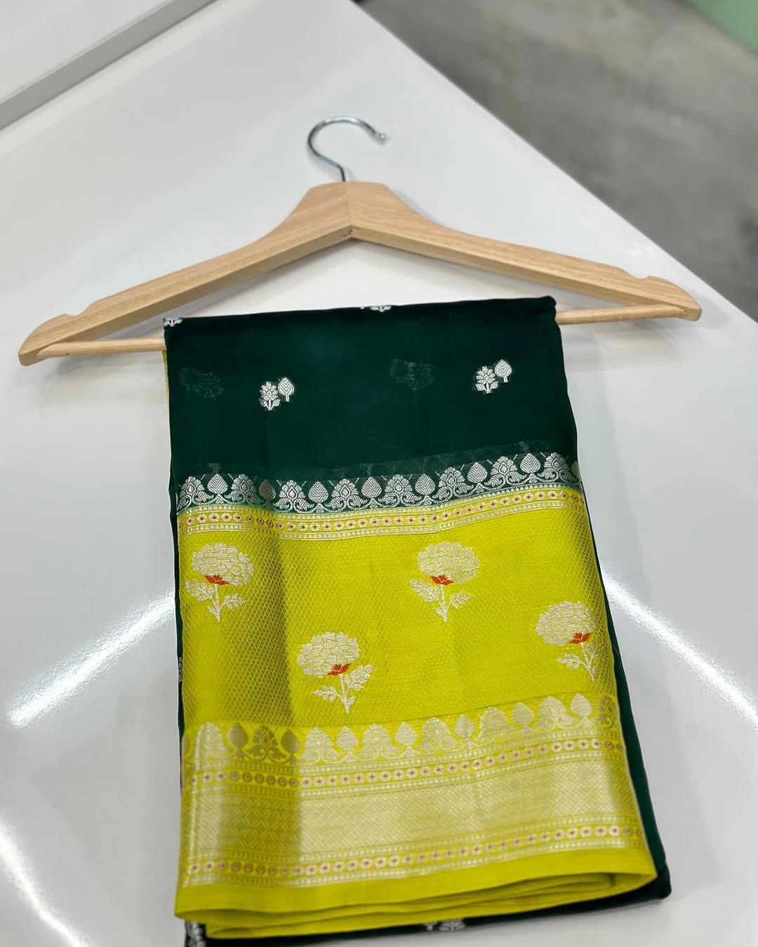 Banarasi Handloom Raw Mango Silk Saree