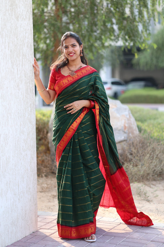 Velthari Sungudi Cotton Saree