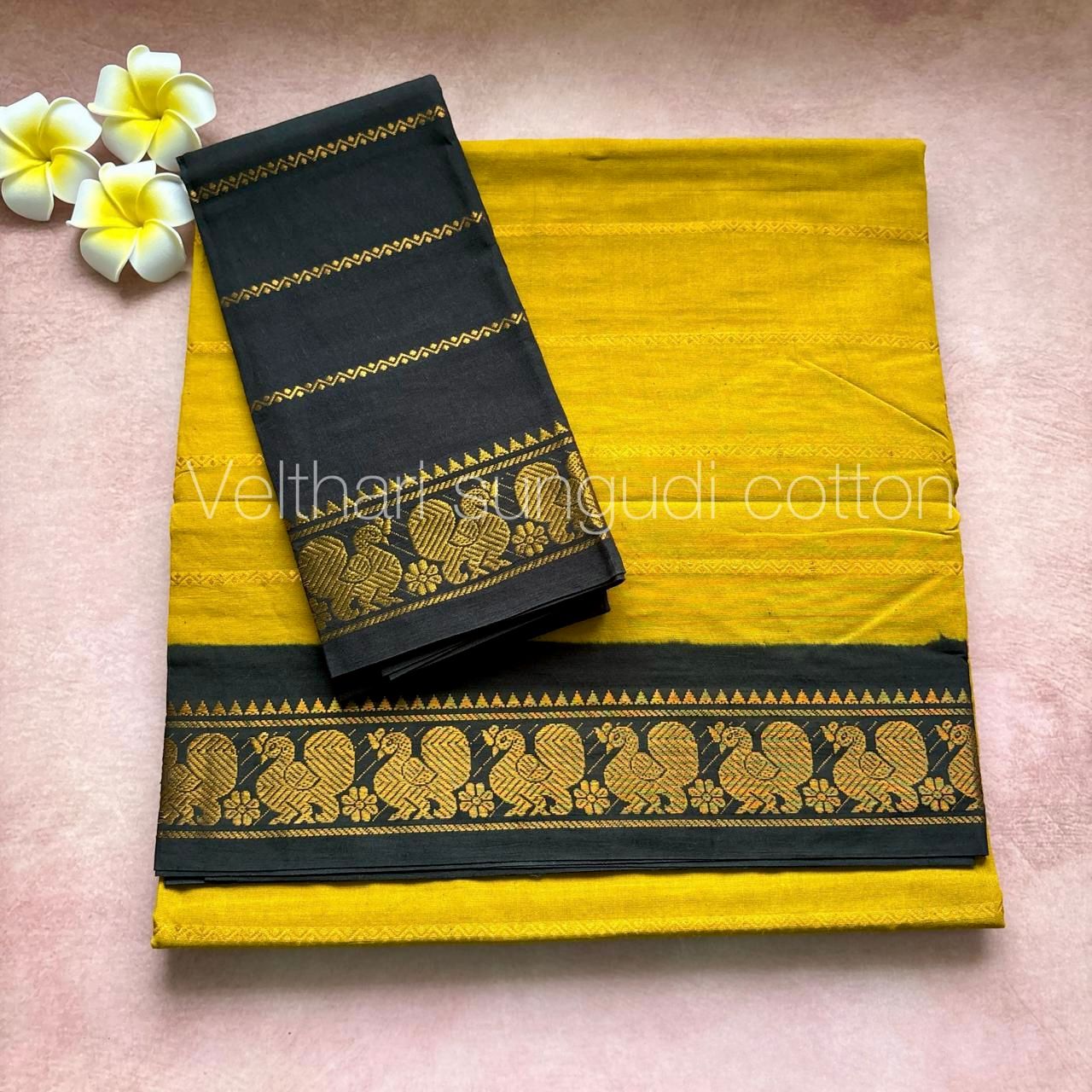 Velthari Sungudi Cotton Saree