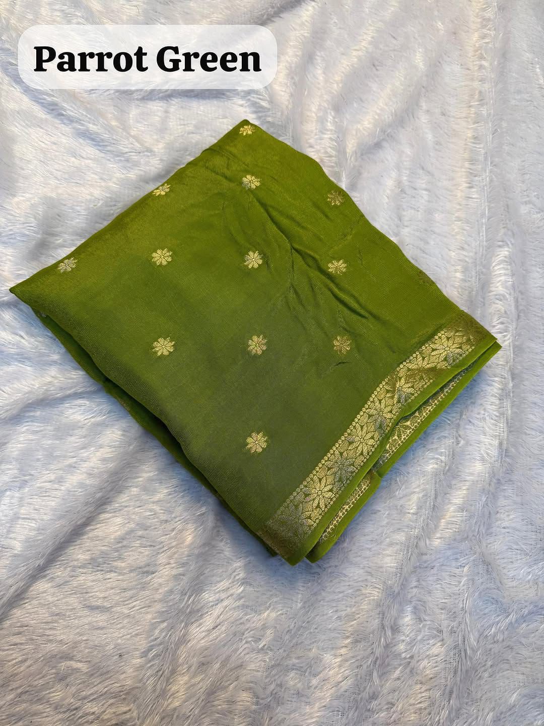 Viscose Crepe Silk Saree