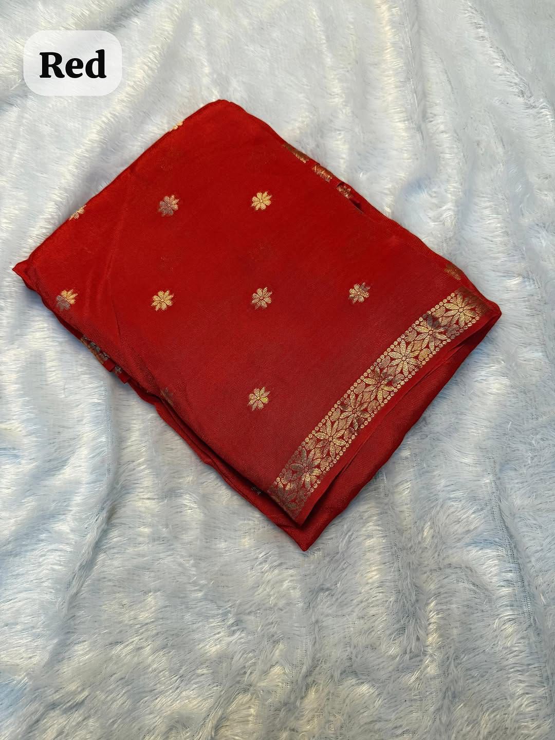 Viscose Crepe Silk Saree