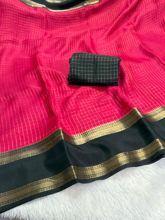 Mysore Crepe Saree