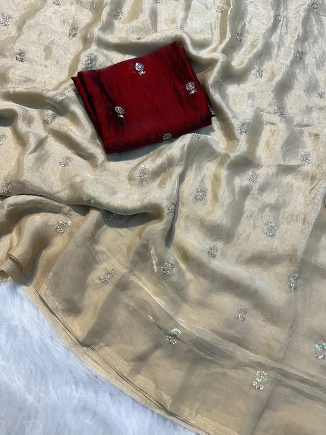 Butti Space Silk Saree
