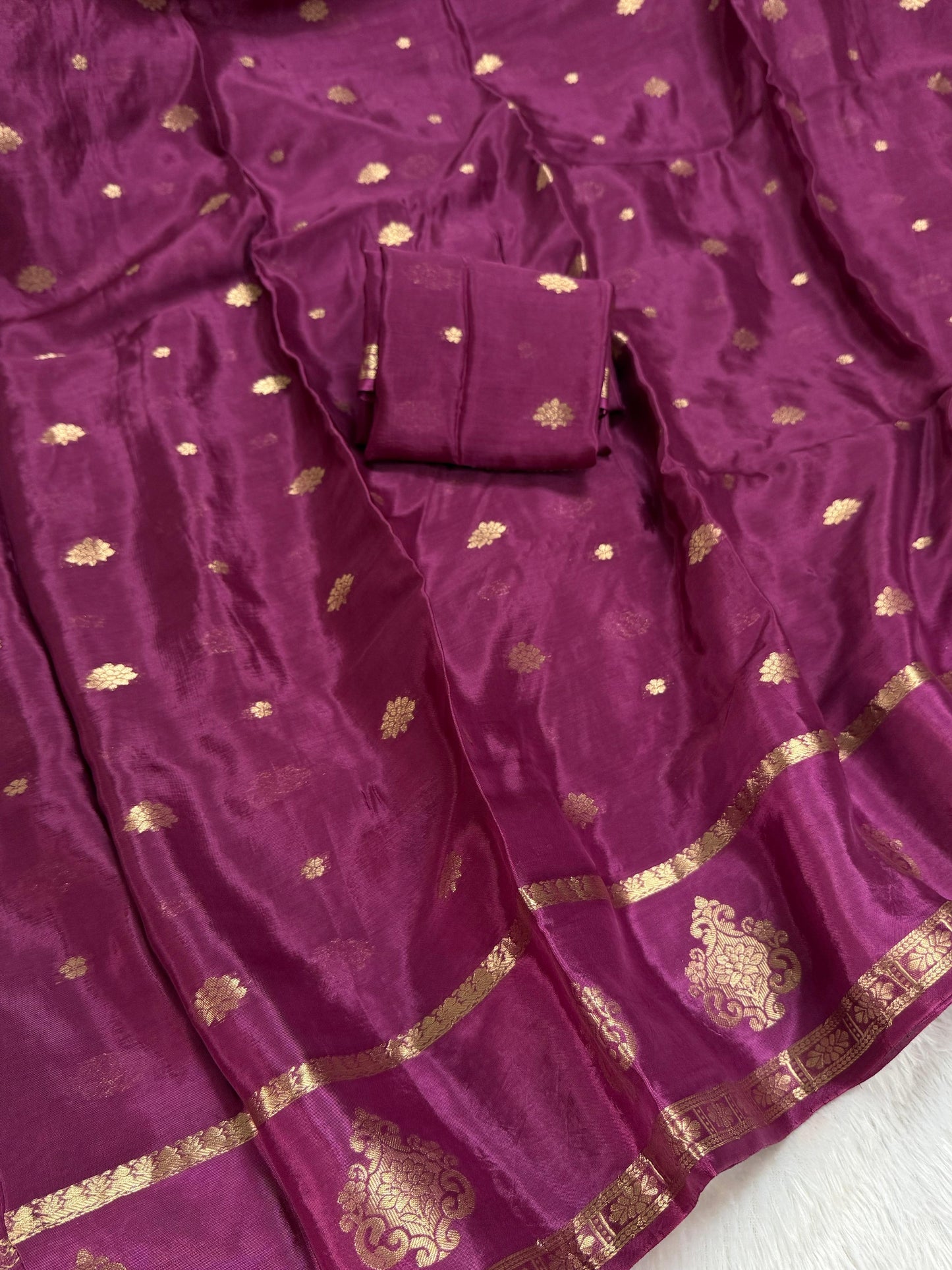 Viscose Crepe Silk Fabric Saree