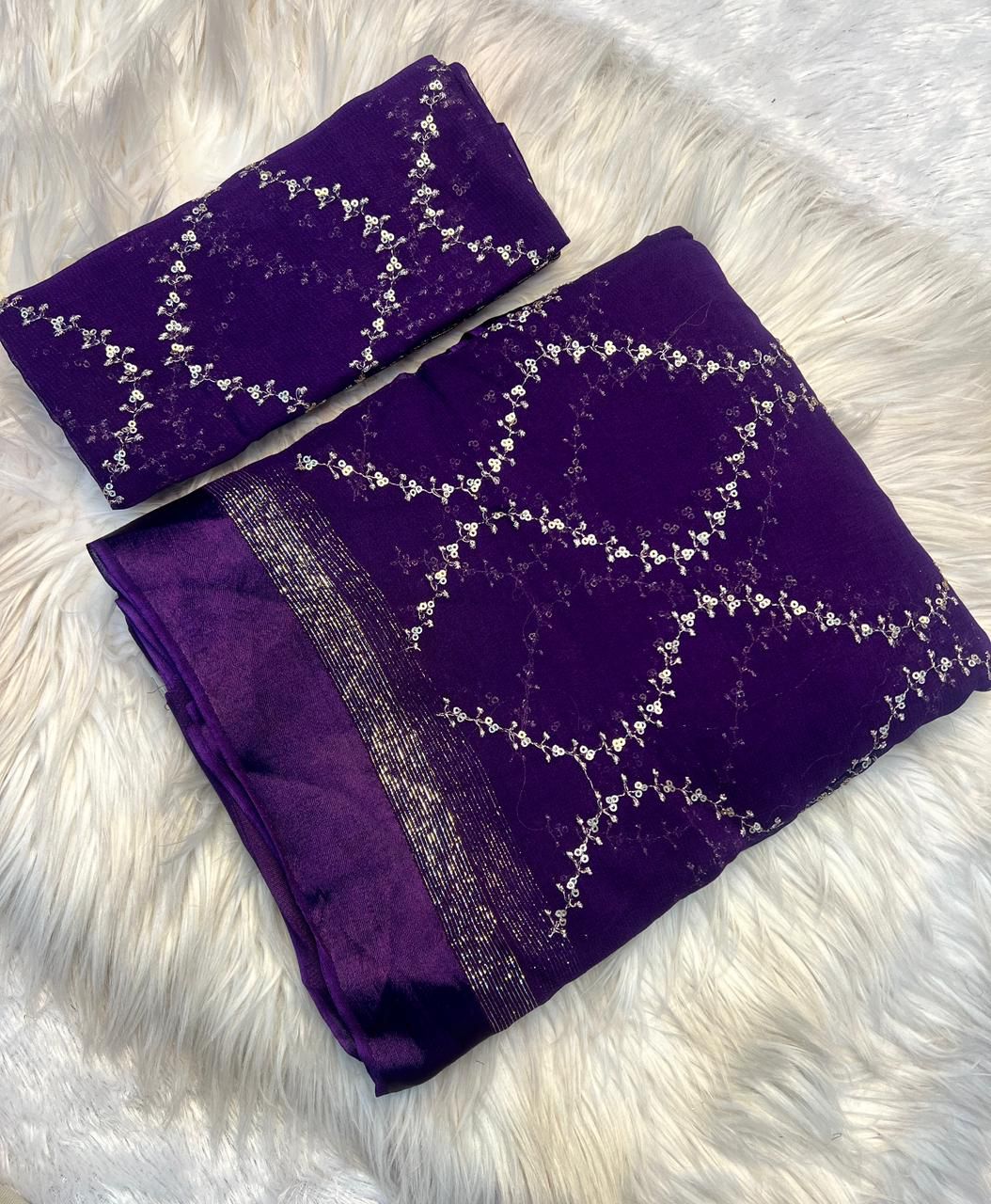 Viscose Georgette Saree