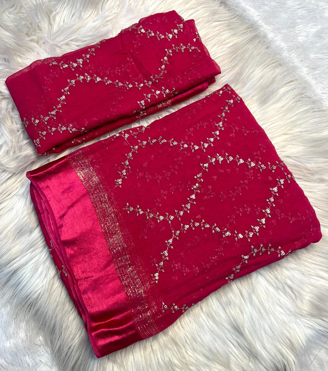 Viscose Georgette Saree