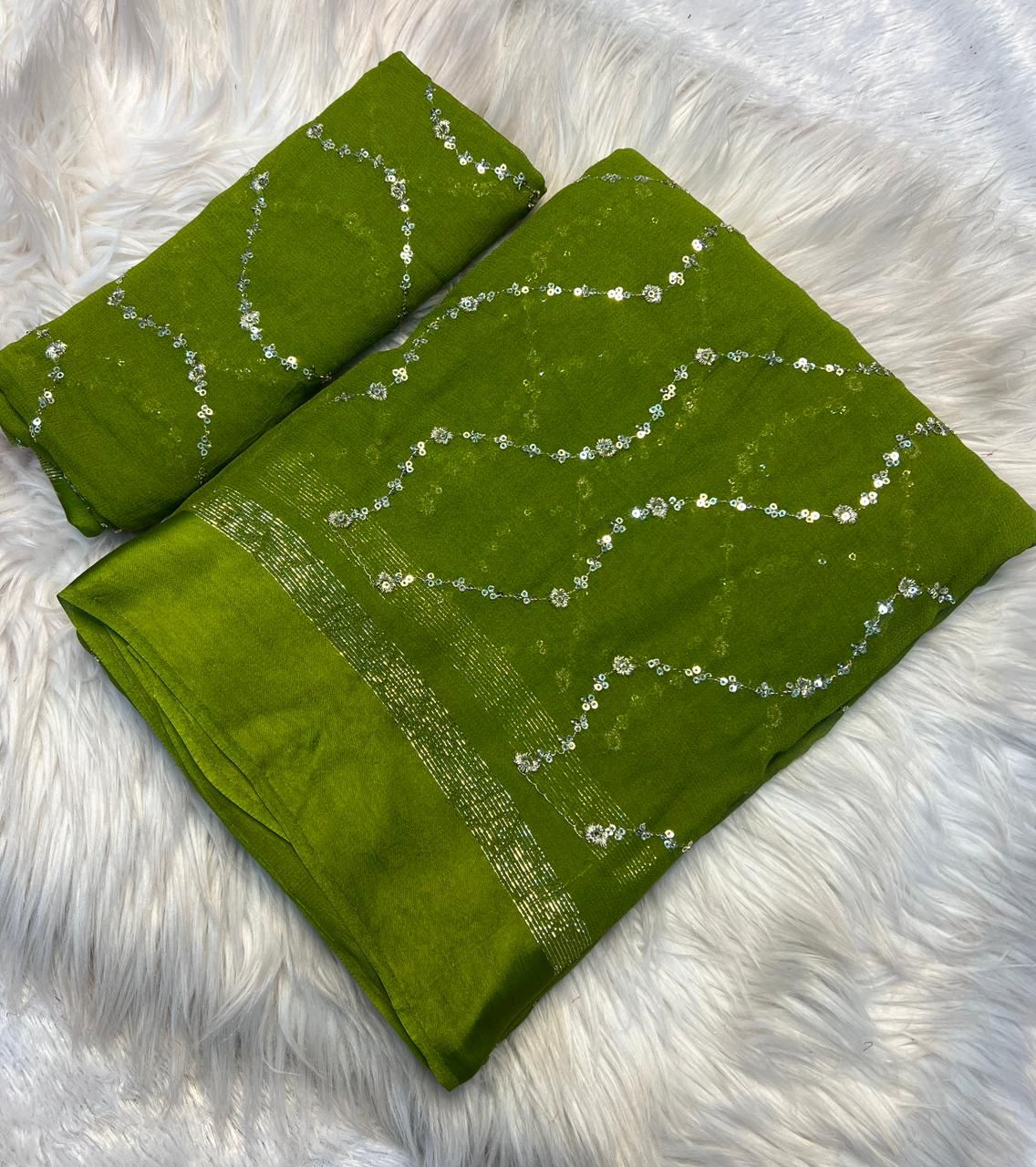 Viscose Georgette Saree