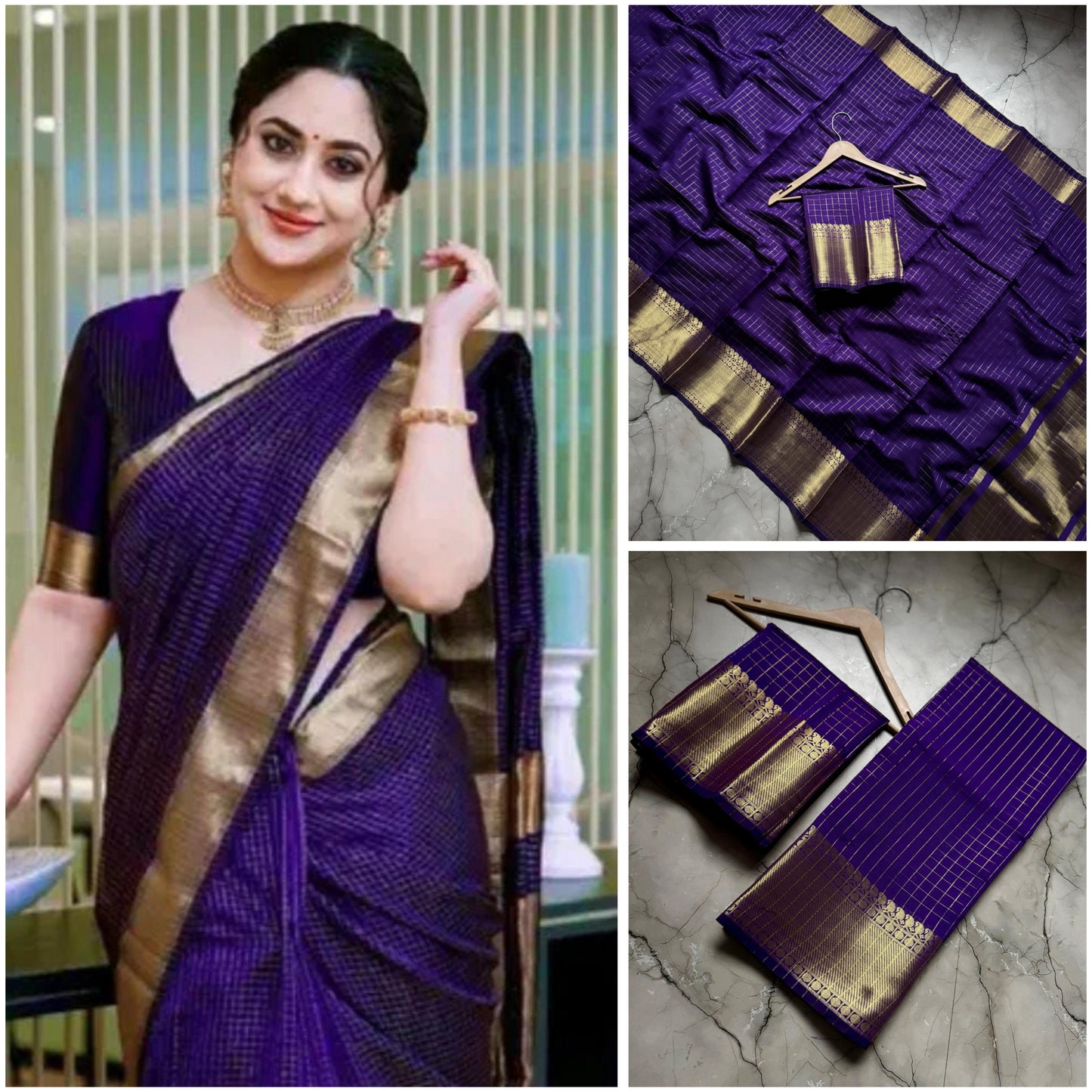 Banarasi Semi Soft Zari Silk Saree