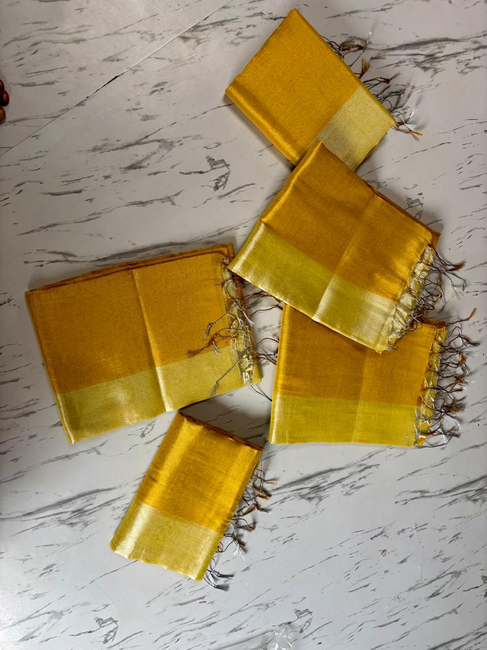 Half Tissue Cotton Saree