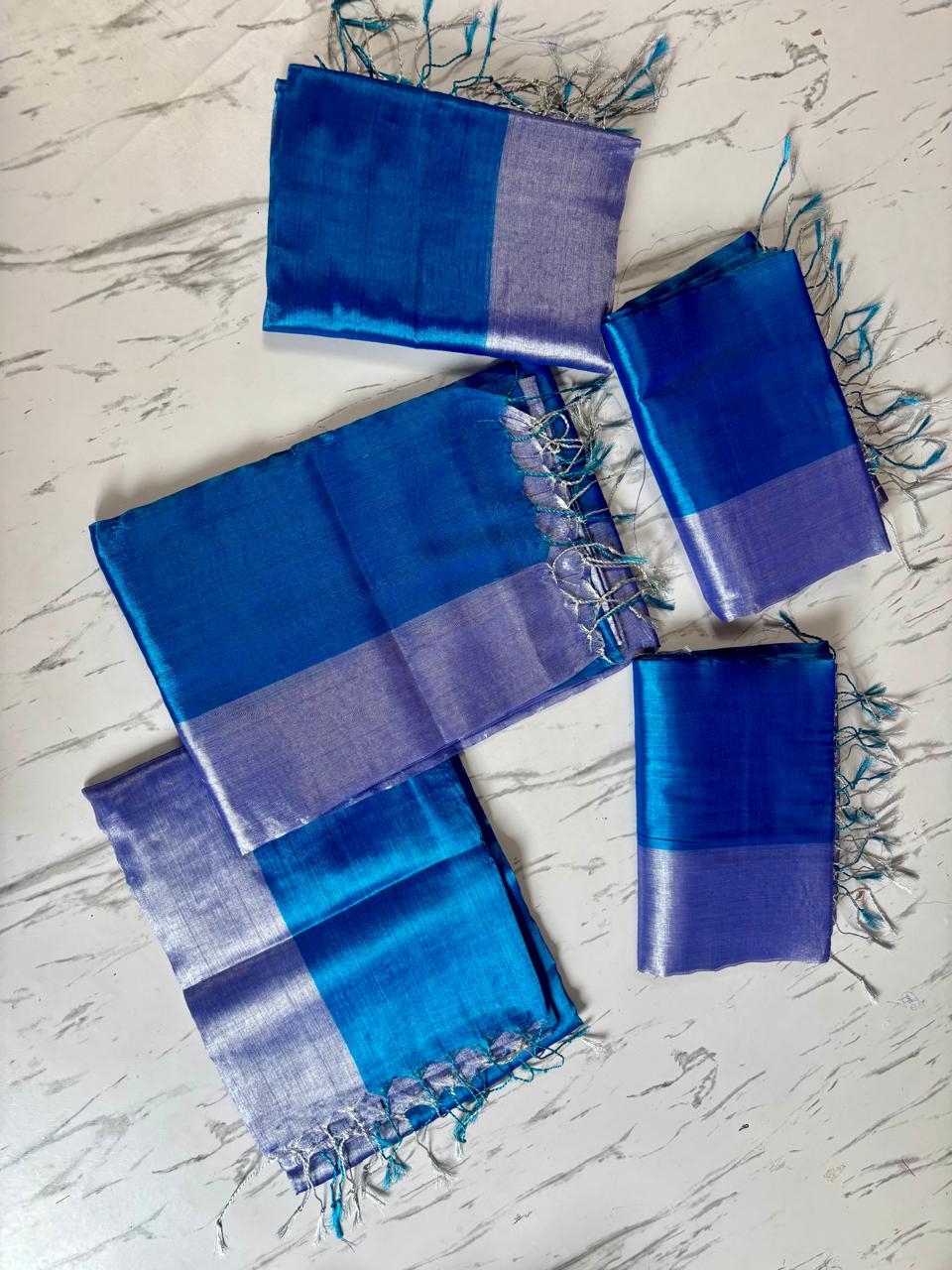 Half Tissue Cotton Saree