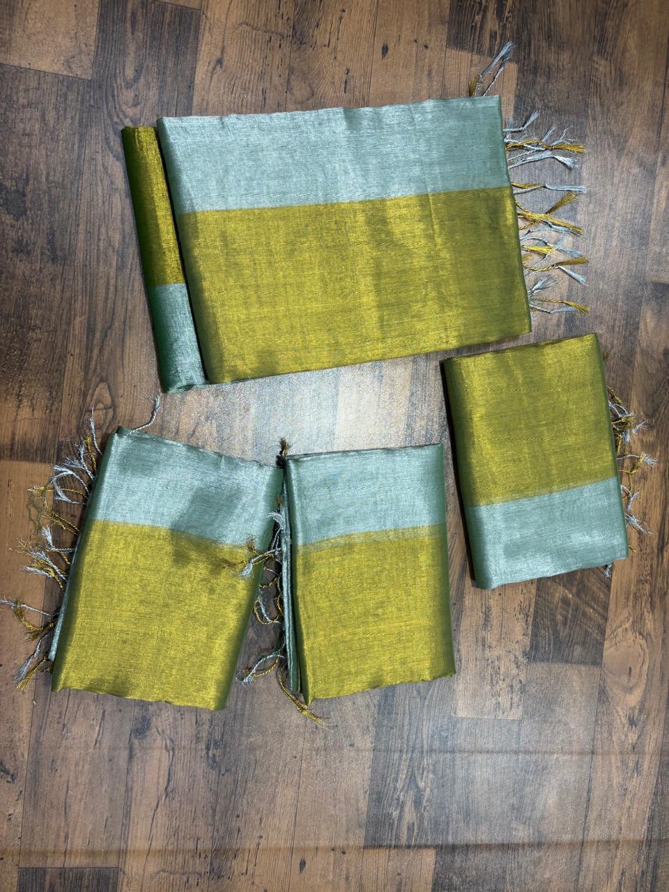 Half Tissue Cotton Saree