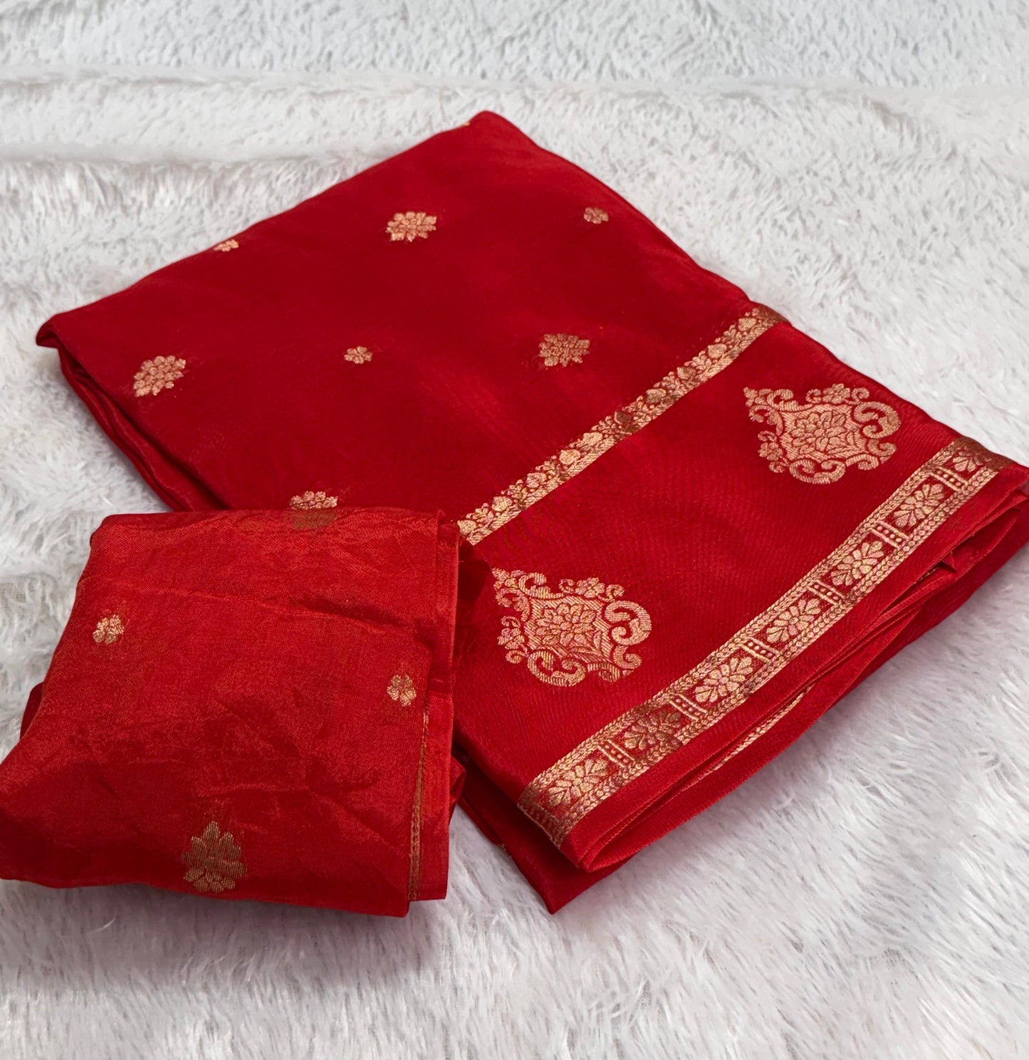 Viscose Crepe Silk Saree