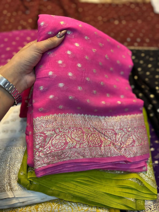 Viscose Georgette Saree