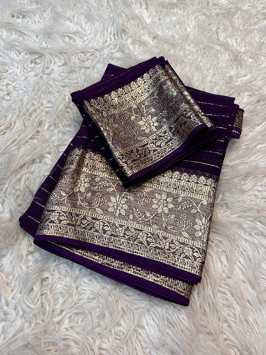 Viscose Georgette saree