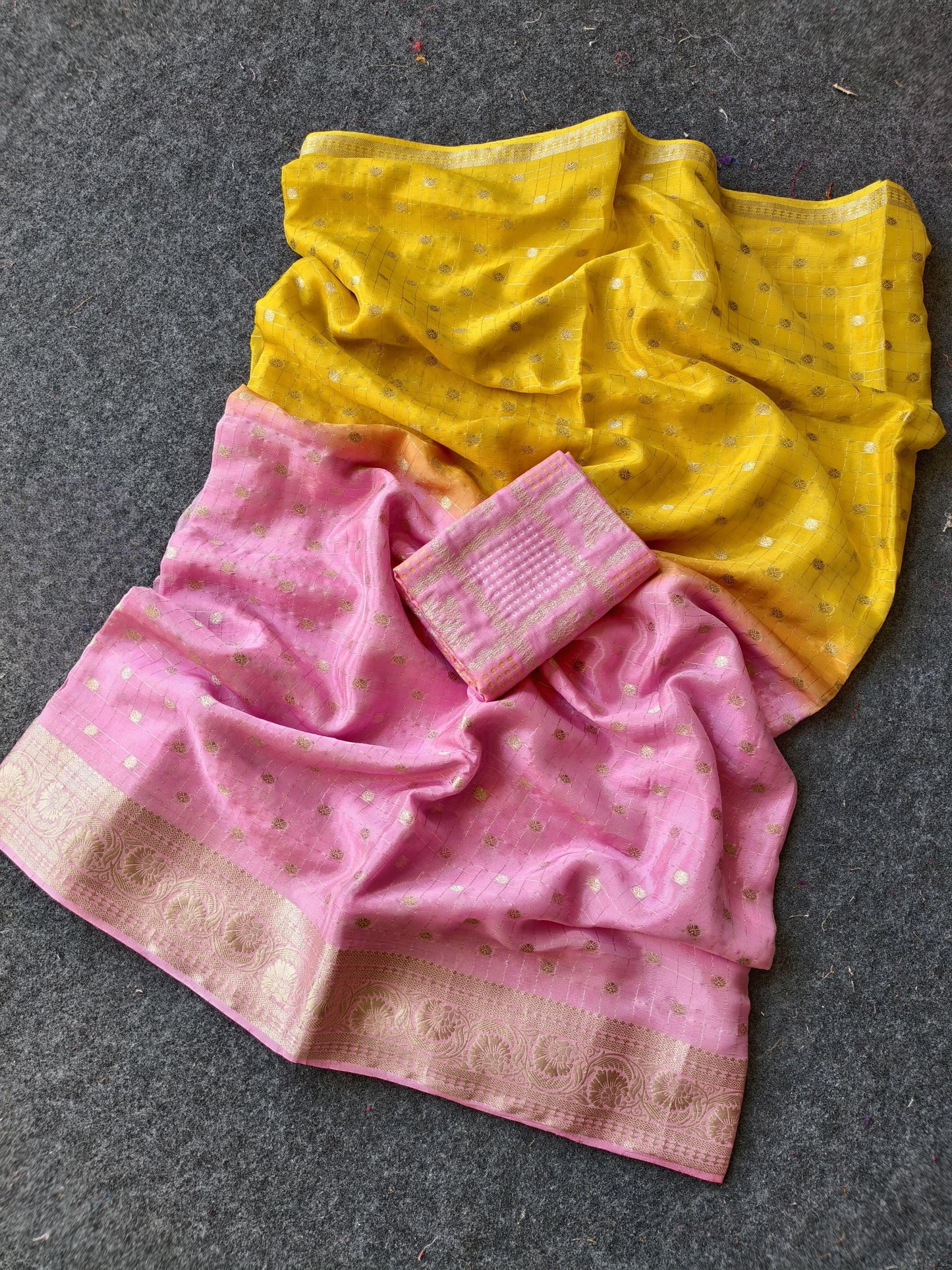 Chinnon Crepe Silk Saree