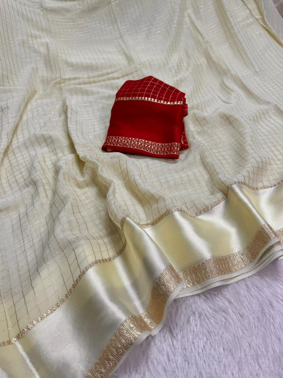 Viscose Georgette Saree