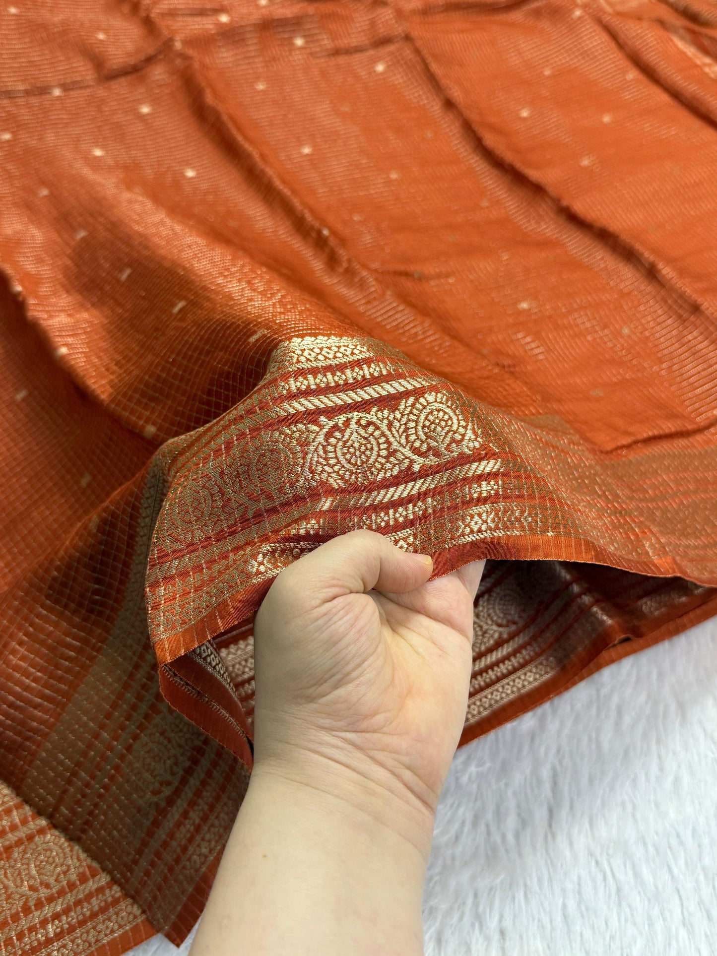 Viscose Russian Chex Saree