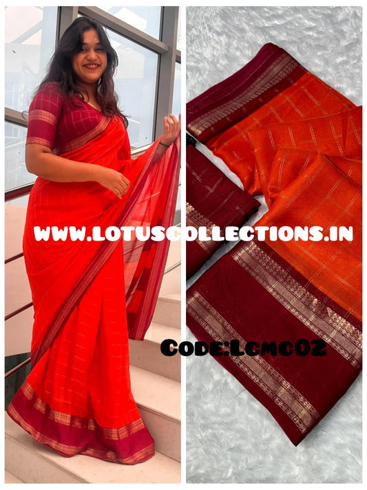 Mysore Crepe Silk Saree