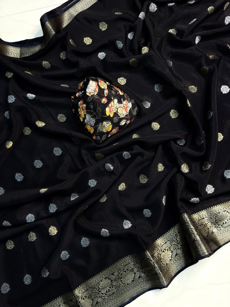 Chinnon Crepe Saree