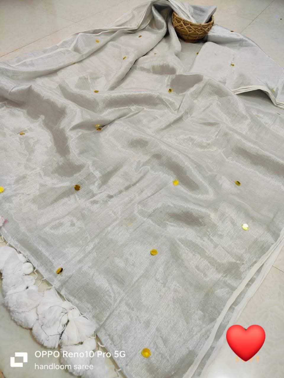 Mul Cotton Tissue Saree