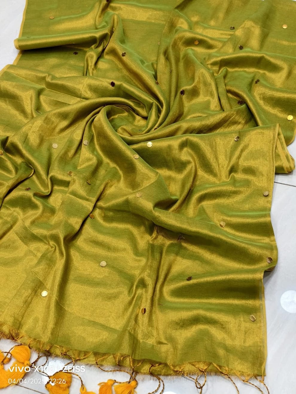 Mul Cotton Tissue Saree