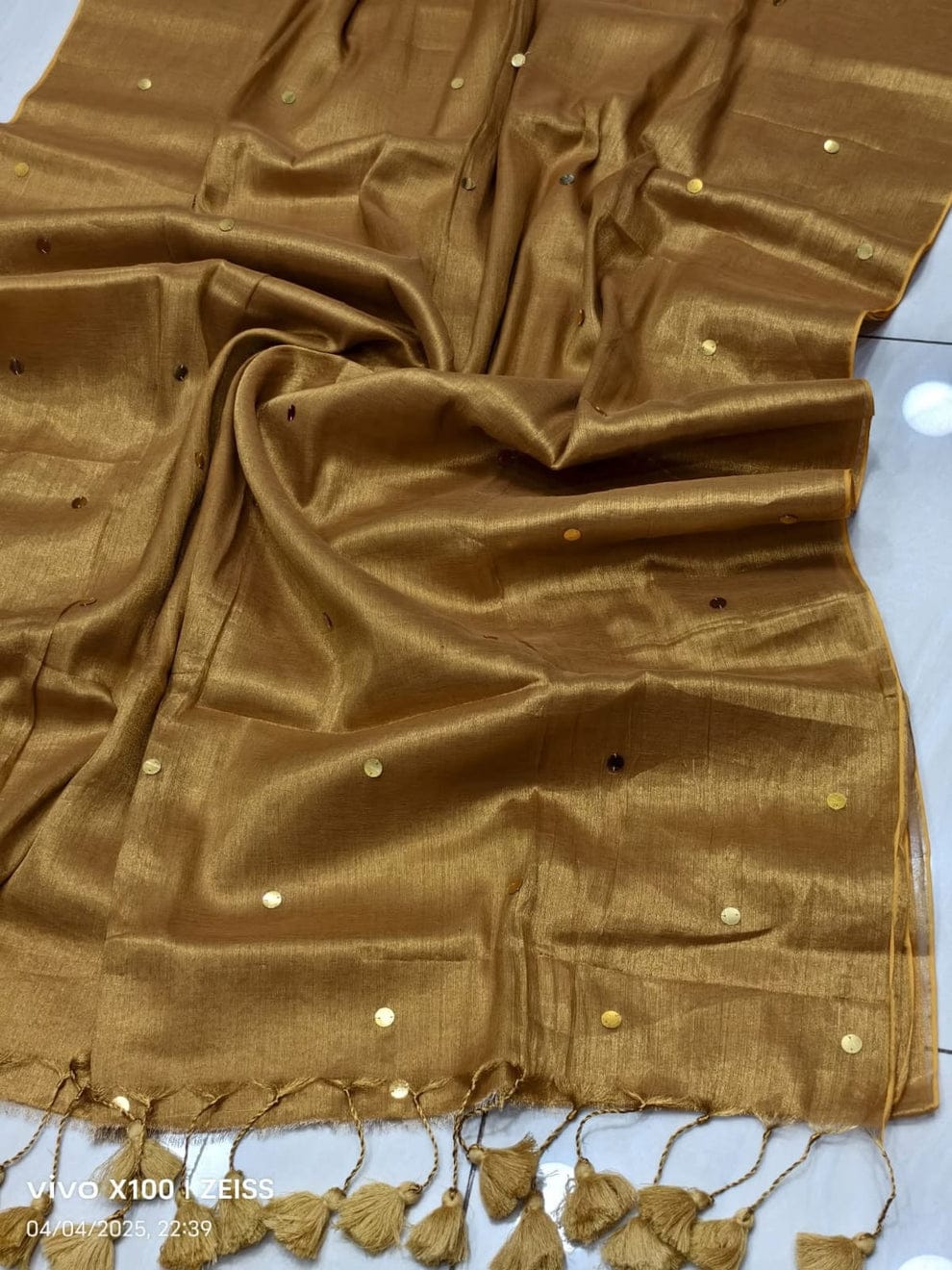 Mul Cotton Tissue Saree