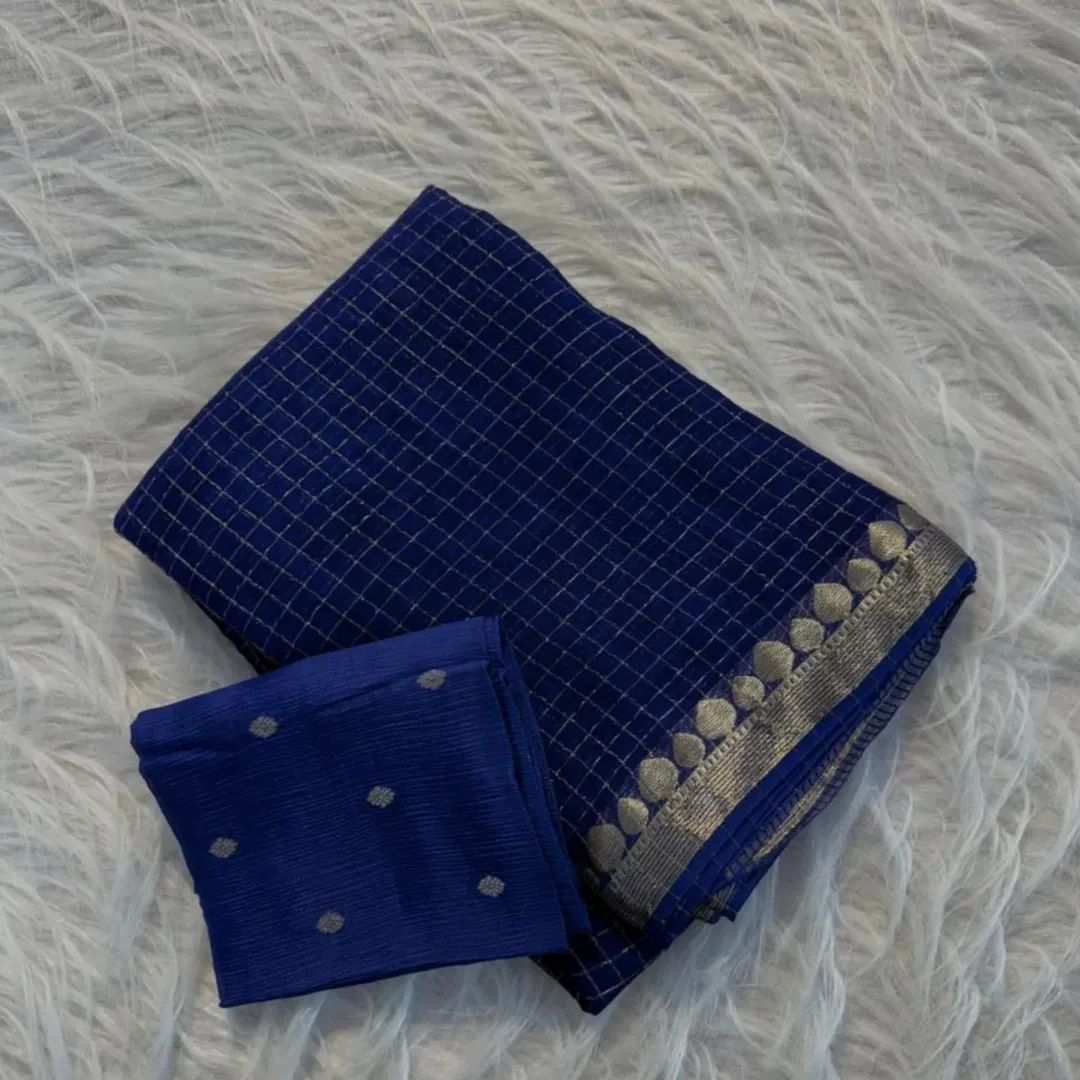 Viscose Georgette Chex Saree