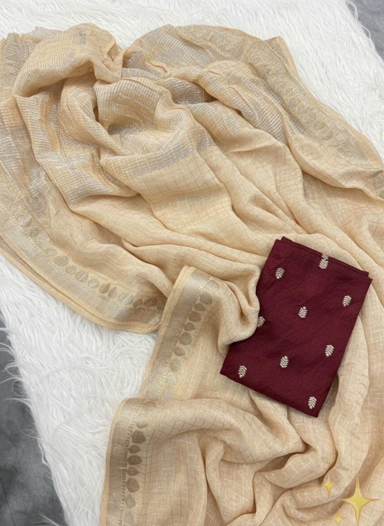 Viscose Georgette Chex Saree