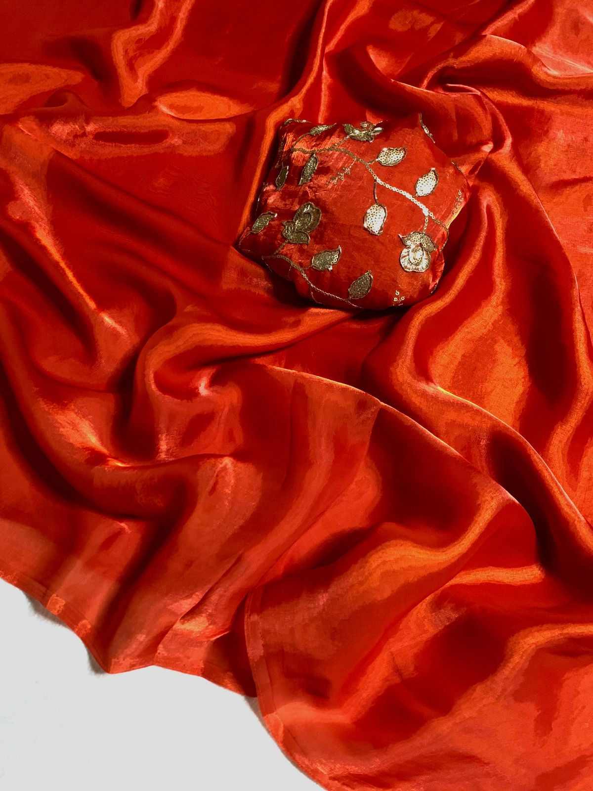 Space Silk Saree(Two Tone)