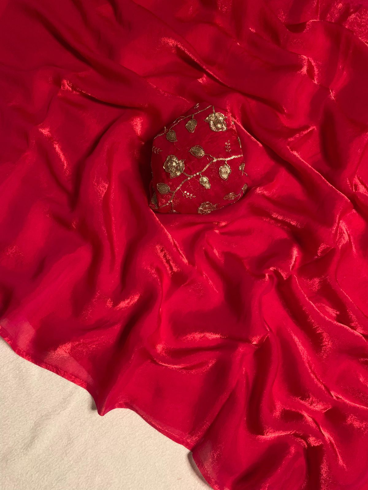 Space Silk Saree(Two Tone)