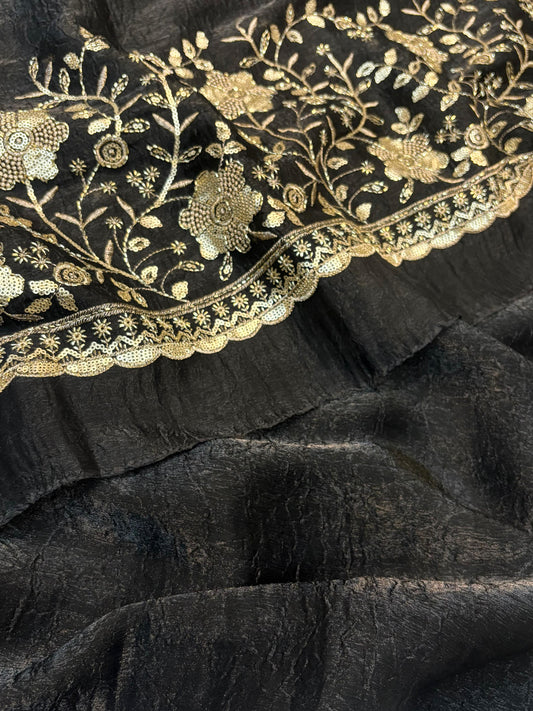 Fancy Crush Salsa Saree