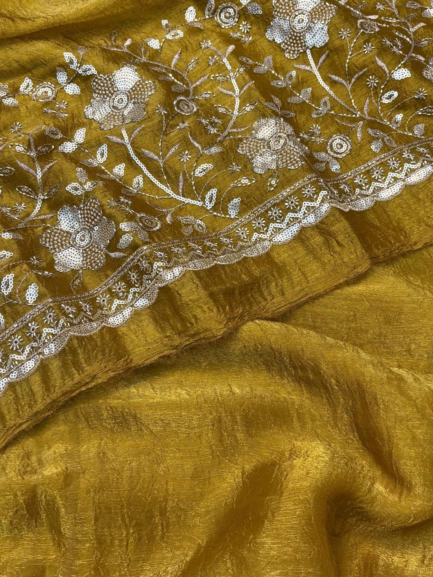 Fancy Crush Salsa Saree