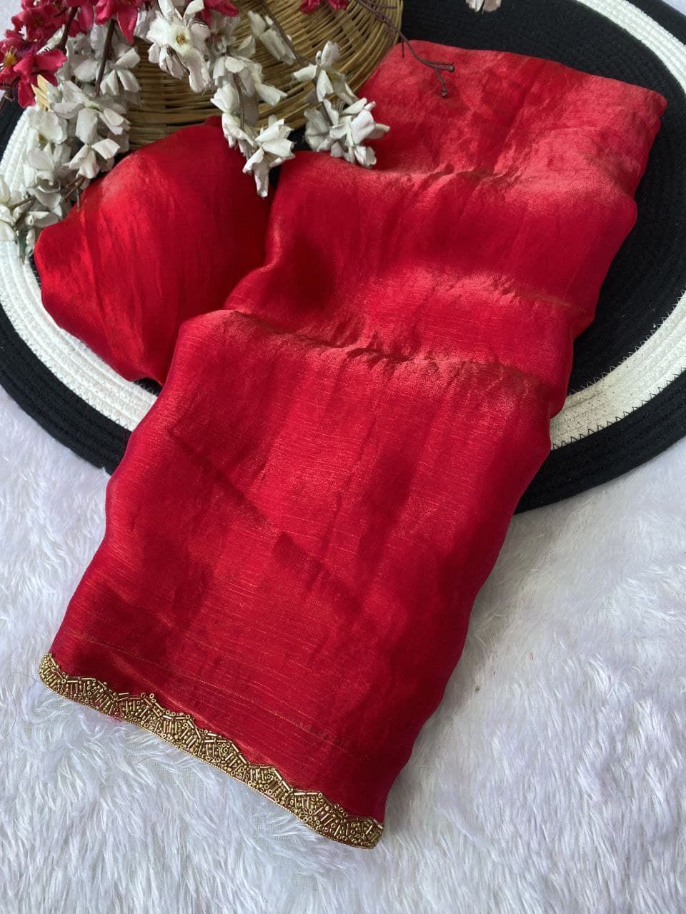 Party wear Metallic Silk Saree